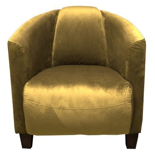 Online8 Vanguard Armchair - Mustard Velvet Armchair