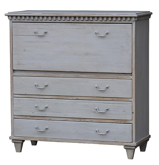 Swedish Secretary Desk | Chest of Drawers at online8 furniture store Auckland