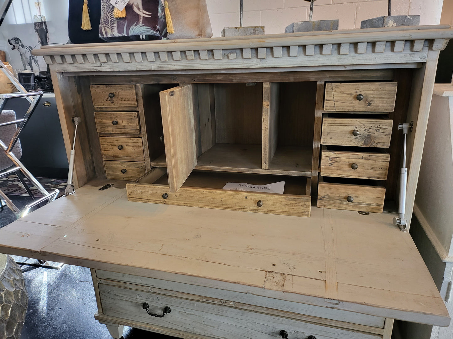 Swedish Secretary Desk | Chest of Drawers at online8 furniture store Auckland