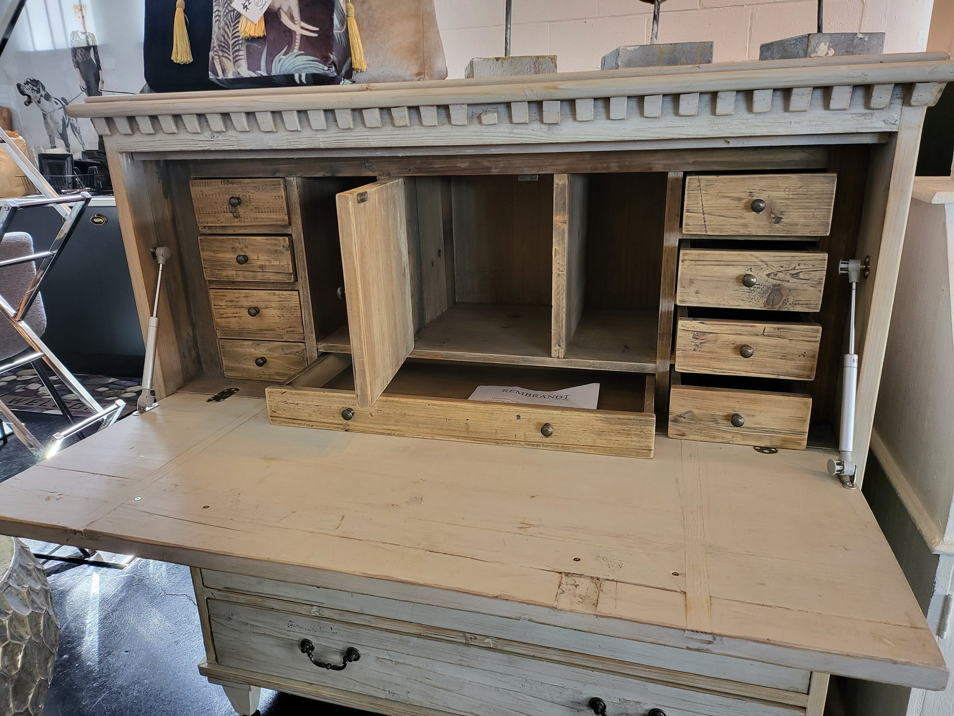 Swedish Secretary Desk | Chest of Drawers at online8 furniture store Auckland