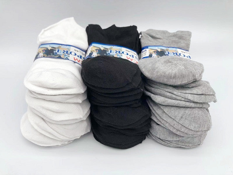 (36 Pairs) MIX colour Thin Ankle Socks  M7-11/ W9-13