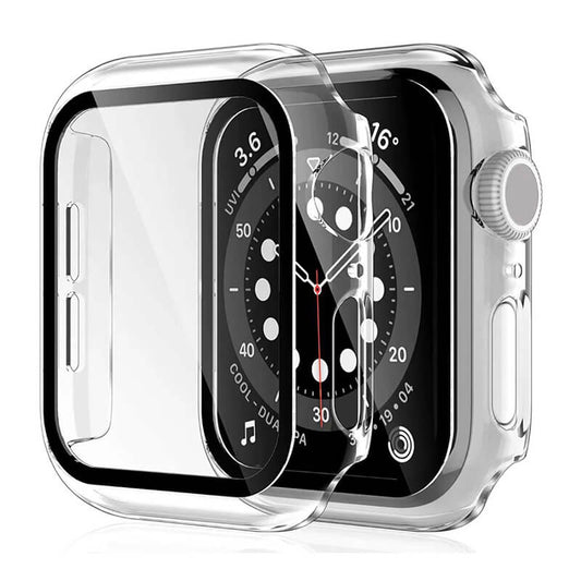 All-Round Clear Case with Glass Screen Protector Compatible with Apple Watch 42mm S10
