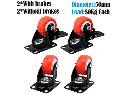 Caster Wheels Trolley Wheels Kit