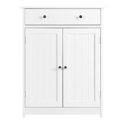 Free-Standing Bathroom Cabinet Storage Cabinet with 1 Drawer 2 Doors