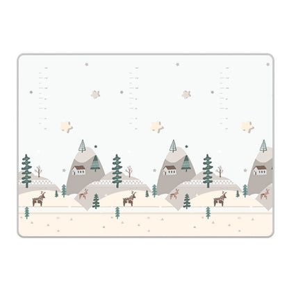 200x180x1 cm Foldable Baby Playmat with Carry Bag - City Road & Hill Double Sides-A