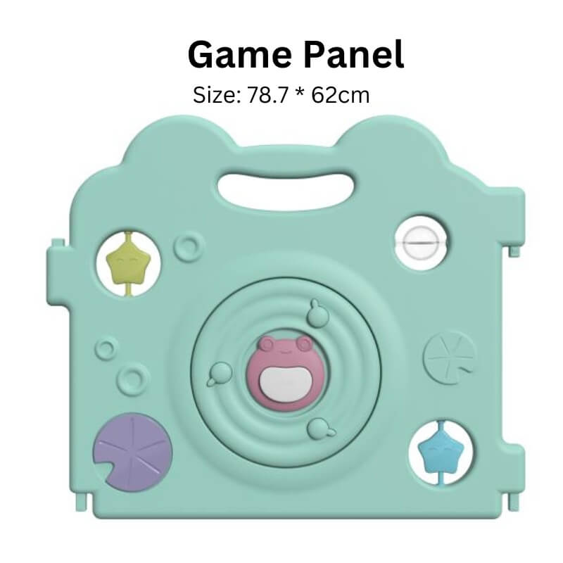 Baby Playpen - Large Plastic Kids Safety Playpen 16 Panels | Pink Frog
