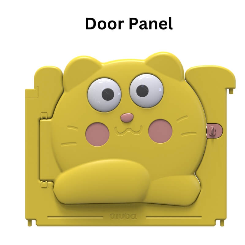 Luxurious Unique Solid Adorable Baby Playpen 158*206*63cm(Yellow Cat)