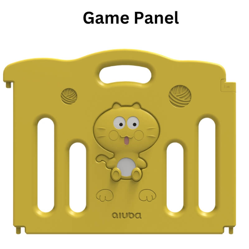 Luxurious Unique Solid Adorable Baby Playpen 158*206*63cm(Yellow Cat)