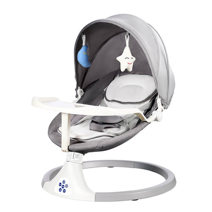 Smart Baby Swing Cradle Rocker/ Bouncer Seat with Dinning Table -Grey