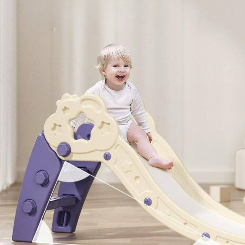 Foldable Cloud Baby Slide -Grey | Purple