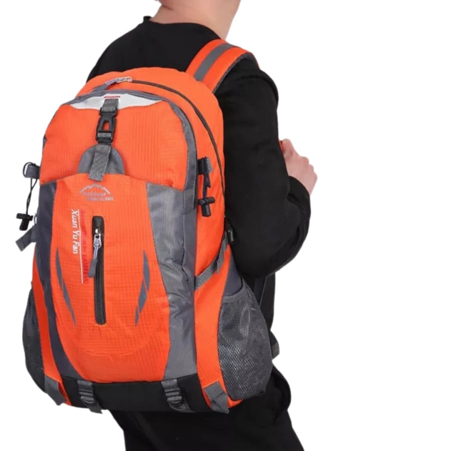Backpack (Orange & Black)