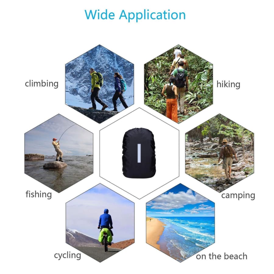 Backpack Waterproof Black Cover