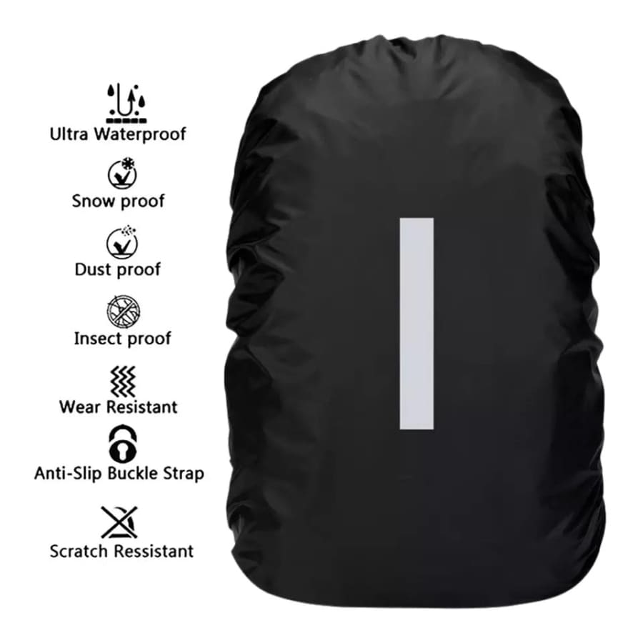 Backpack Waterproof Black Cover