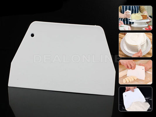 SALE -  Plastic Cake Scraper/Cutter SMALL