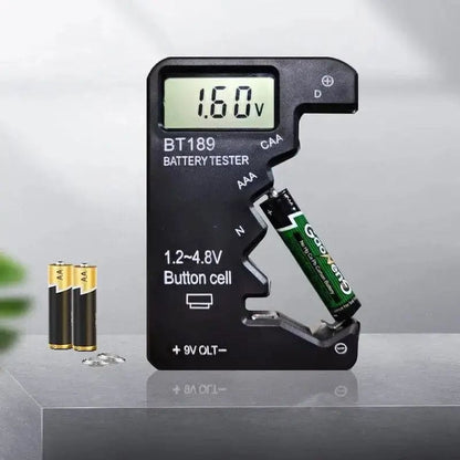 Battery Tester (Button Cell, AA, AAA, C, D, 9V, 14500, 16340)