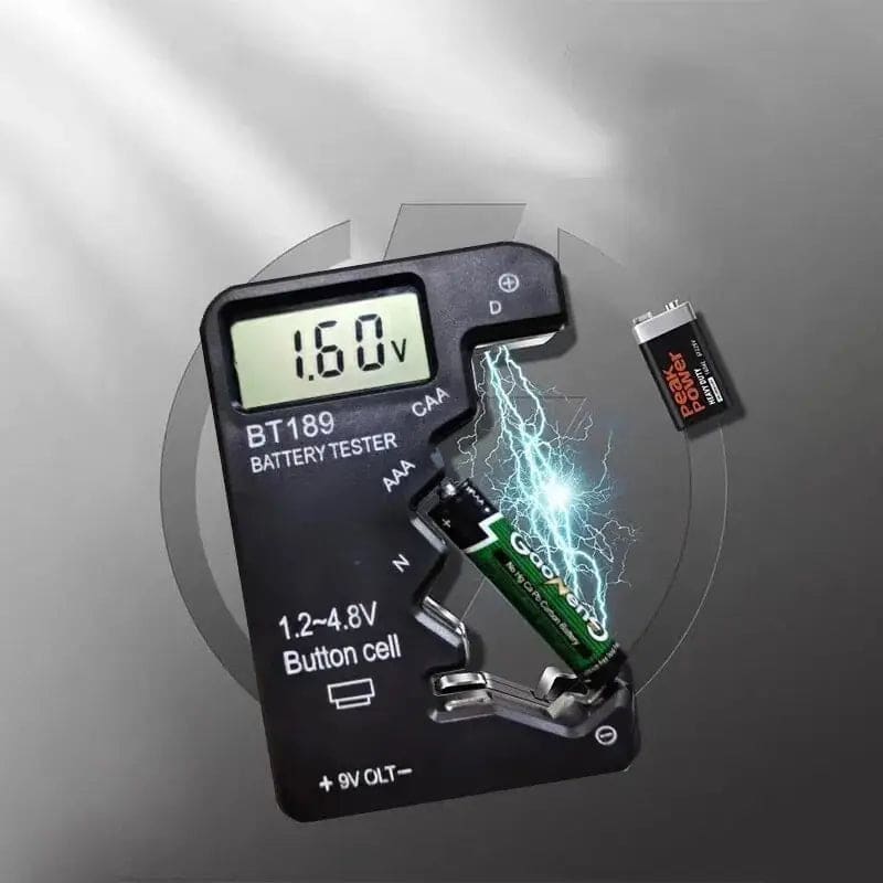 Battery Tester (Button Cell, AA, AAA, C, D, 9V, 14500, 16340)