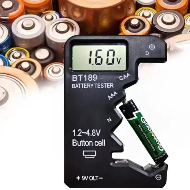 Battery Tester (Button Cell, AA, AAA, C, D, 9V, 14500, 16340)