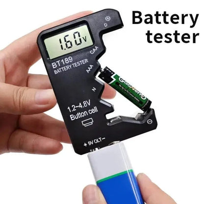 Battery Tester (Button Cell, AA, AAA, C, D, 9V, 14500, 16340)