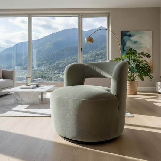 Bayberry Swivel Chair -Sage