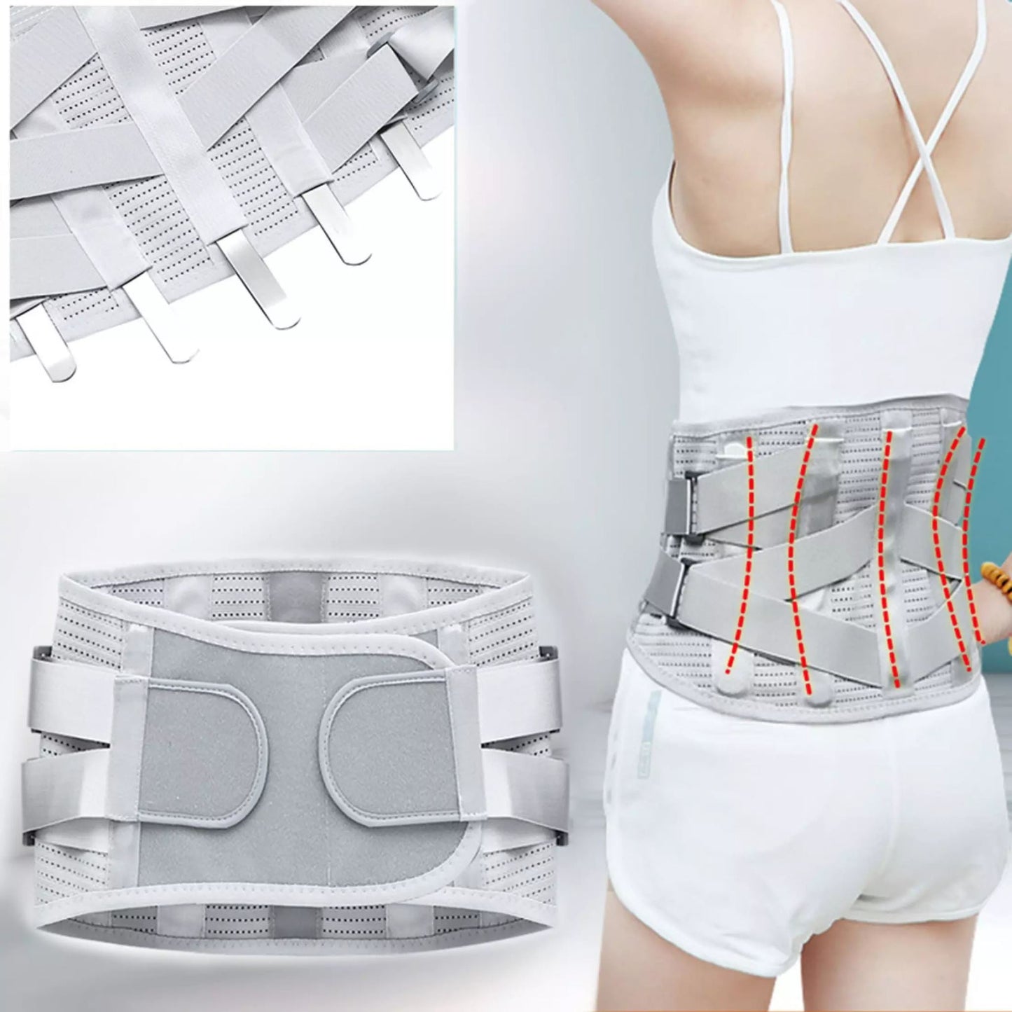 Neoprene Lumbar Lower Back Support Belt
