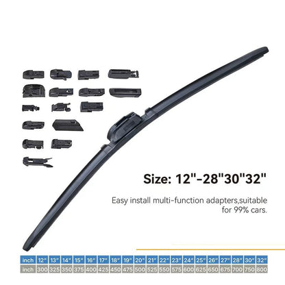 1pcs Universal Frameless Wiper Blade 28", 13 Adapators