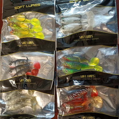 CLEARANCE 30pcs Soft Fishing Lures with hook