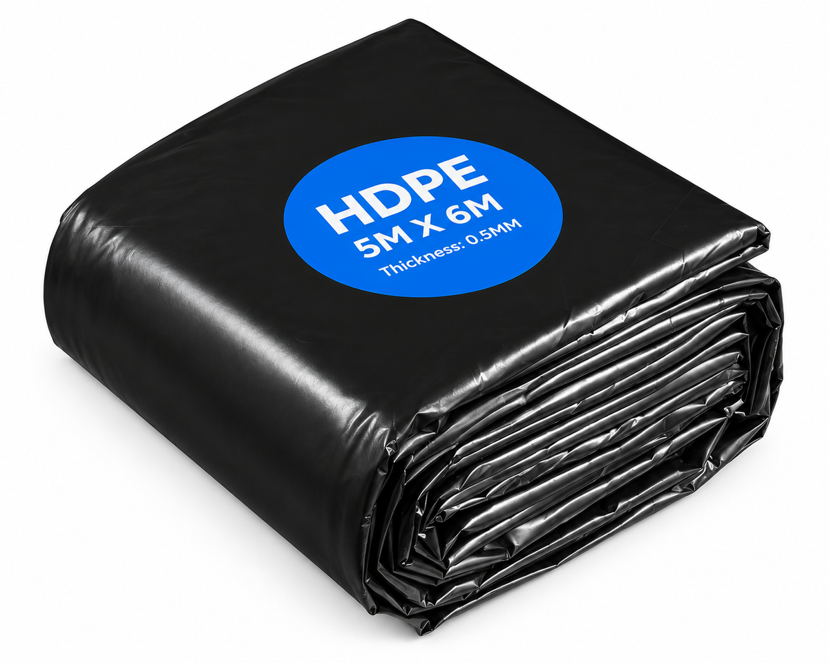 Pond Liner 5 x 6m 0.5mm HDPE