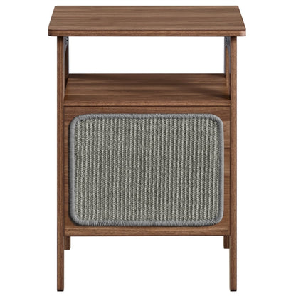 Side Table with Cat House & Scratching Board