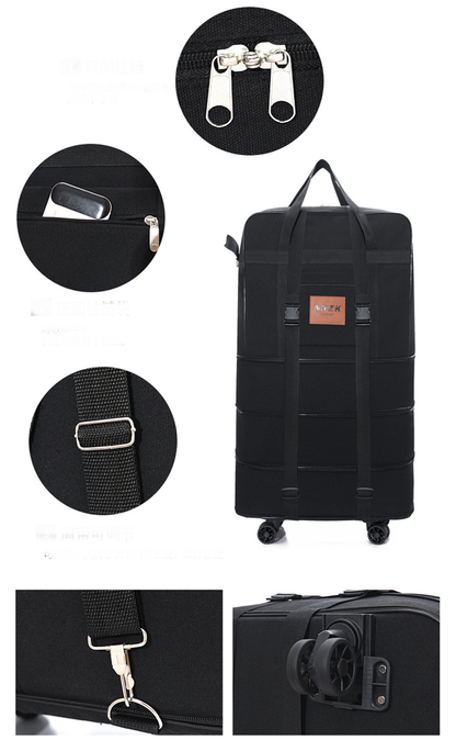 158L Expandable Luggage Bag – Foldable Rolling Travel Bag