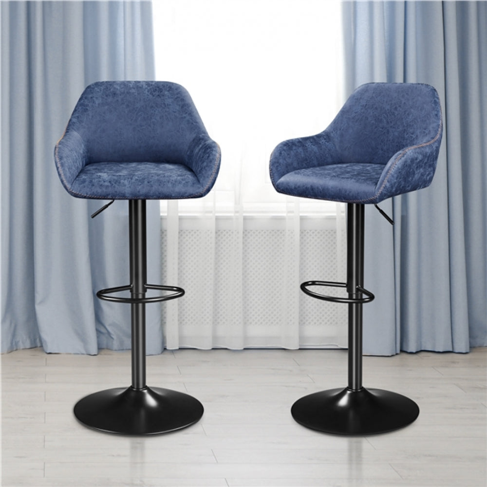 2pcs Vintage Bar Stools