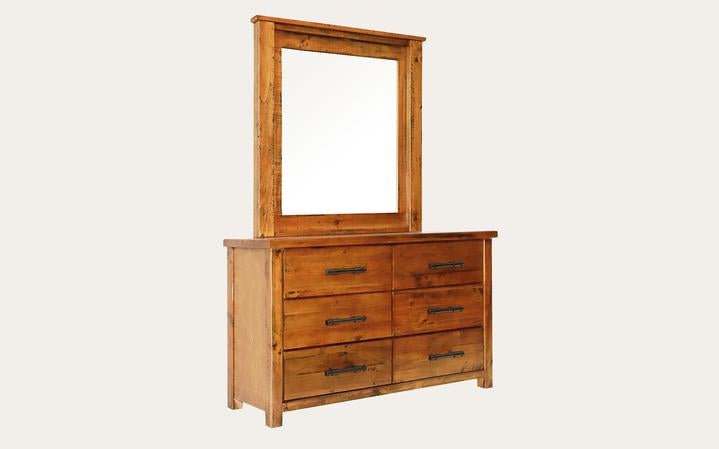 Online8 Industrial Dresser with Mirror Bedroom Furniture Sets