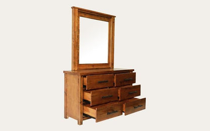 Online8 Industrial Dresser with Mirror Bedroom Furniture Sets