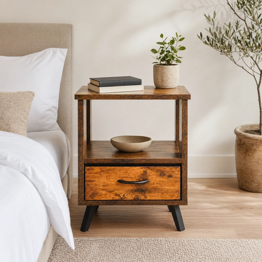 Bedside Table End Table for Bedroom Living Room Office