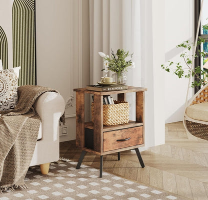 Bedside Table End Table for Bedroom Living Room Office