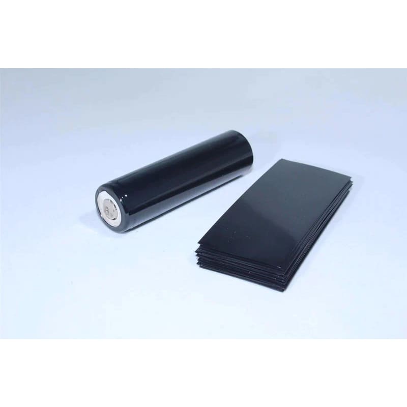 Black 18650 Battery Wraps (pack of 50)