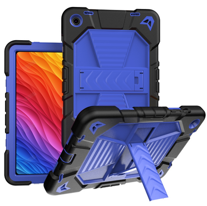 Samsung Galaxy Tab A9+ Plus Rugged Shockproof Case with Kickstand (Blue)