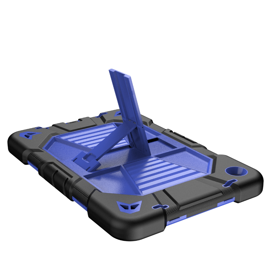 Samsung Galaxy Tab A9+ Plus Rugged Shockproof Case with Kickstand (Blue)