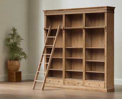 Online8 XL Bookcase with Adjustable Shelves & Ladder Bookcases & Standing Shelves