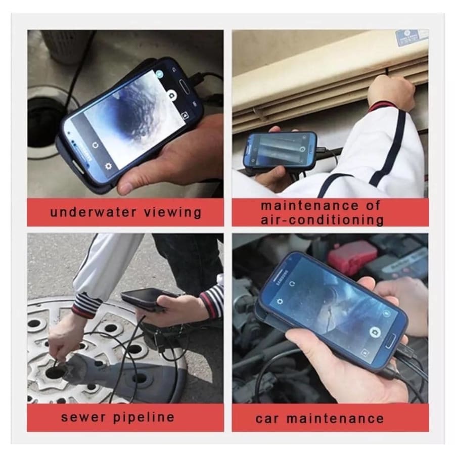 Borescope / Endoscope Camera - Android (Type C, Micro USB & Computer USB Ports)