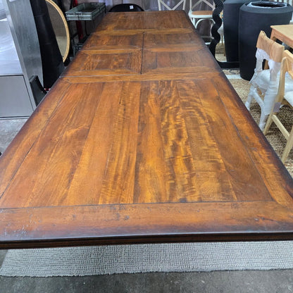 Bosquet Pedestal Double Extension Dining Table at online8 furniture store Auckland