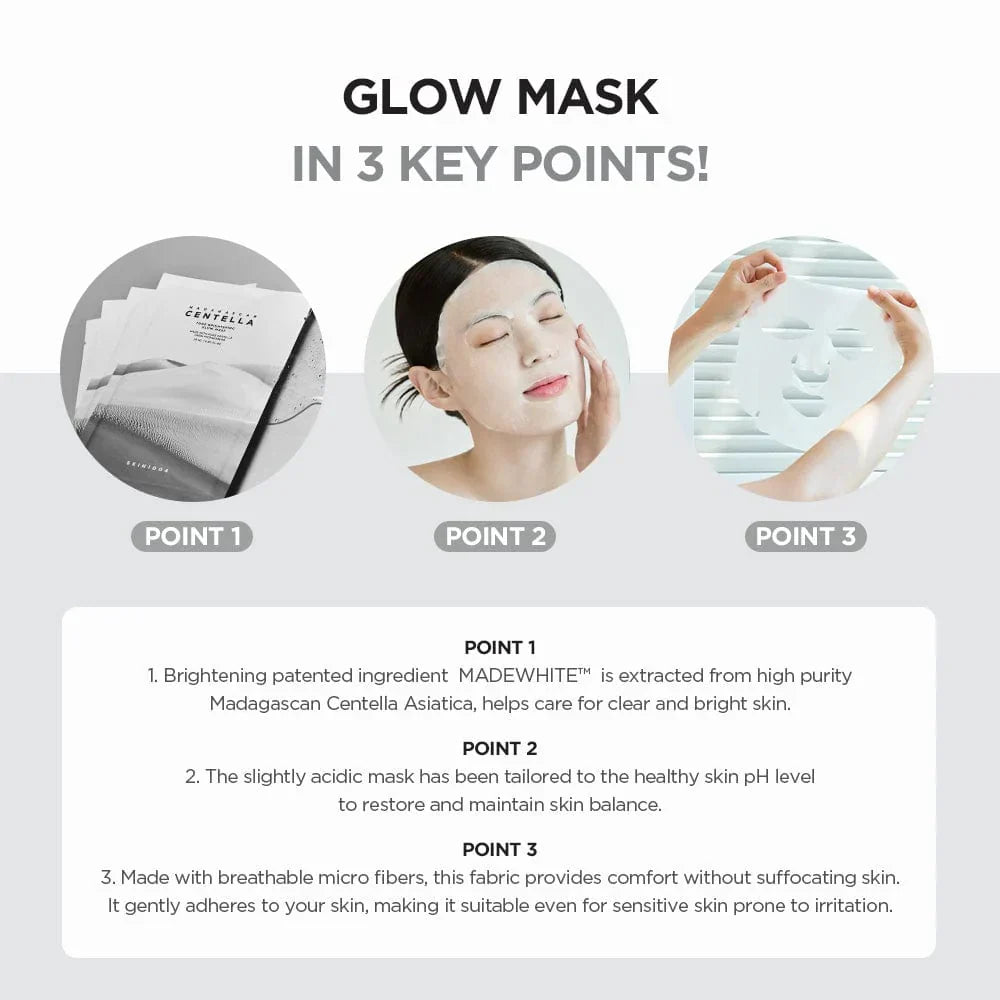 SKIN1004 Madagascar Centella Tone Brightening Glow Mask (5 Pack)