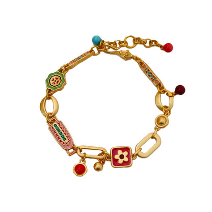 Embellique 18K Copper Gold Plated Dopamine Oil Drop Bracelet