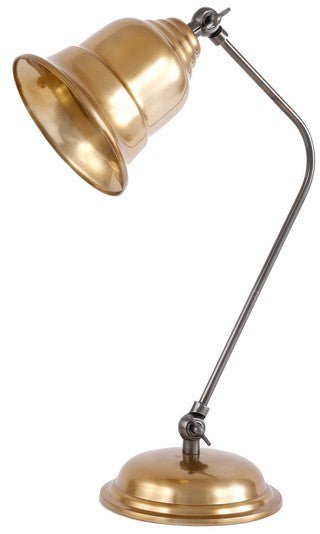 Brass Adjustable Table lamp at online8 furniture store Auckland