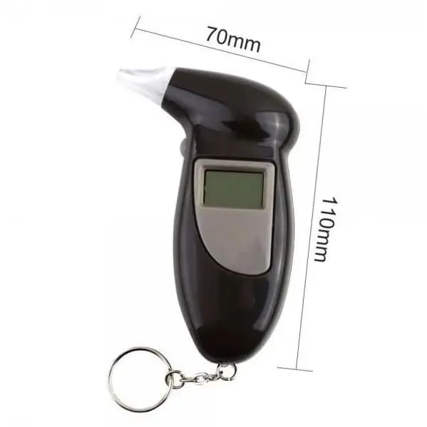 Breathalyzer - Breath Alcohol Tester With 5 Extra Breathalyser Mouth Pieces