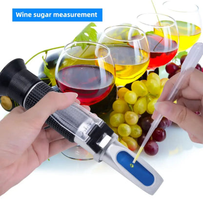 Refractometer - Sugar & Alcohol Dual Measure Refractometer (0-40% / Brix 0-25%)