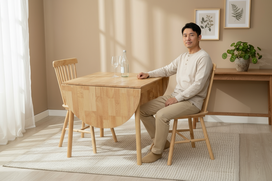 Orlando Drop Leaf Dining Table with Two Chairs