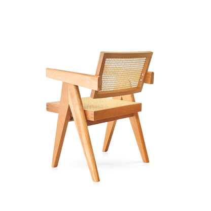 BroDeals Accent Chair Liverpool Rattan Armchair | Dining Chair - Natural