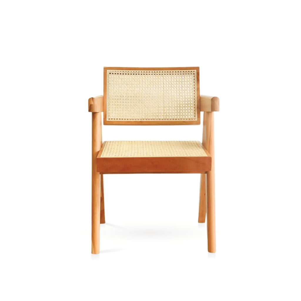 BroDeals Accent Chair Liverpool Rattan Armchair | Dining Chair - Natural