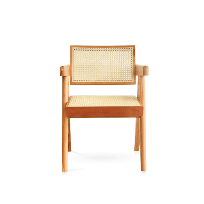 BroDeals Accent Chair Liverpool Rattan Armchair | Dining Chair - Natural
