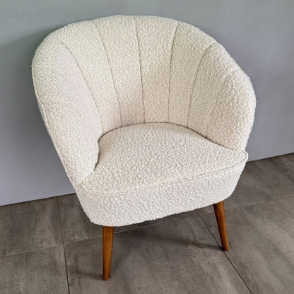 BroDeals Arm chair Gemma Boucle Casual Armchair - Wheat